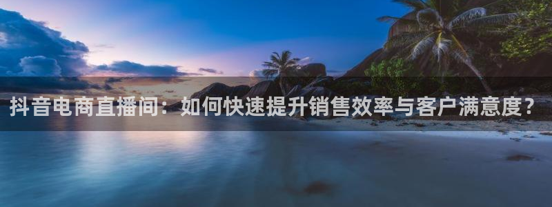 球神直播网免费直播在线观看：抖音电商直播间：如何快速提升销售效率与客户满意度？
